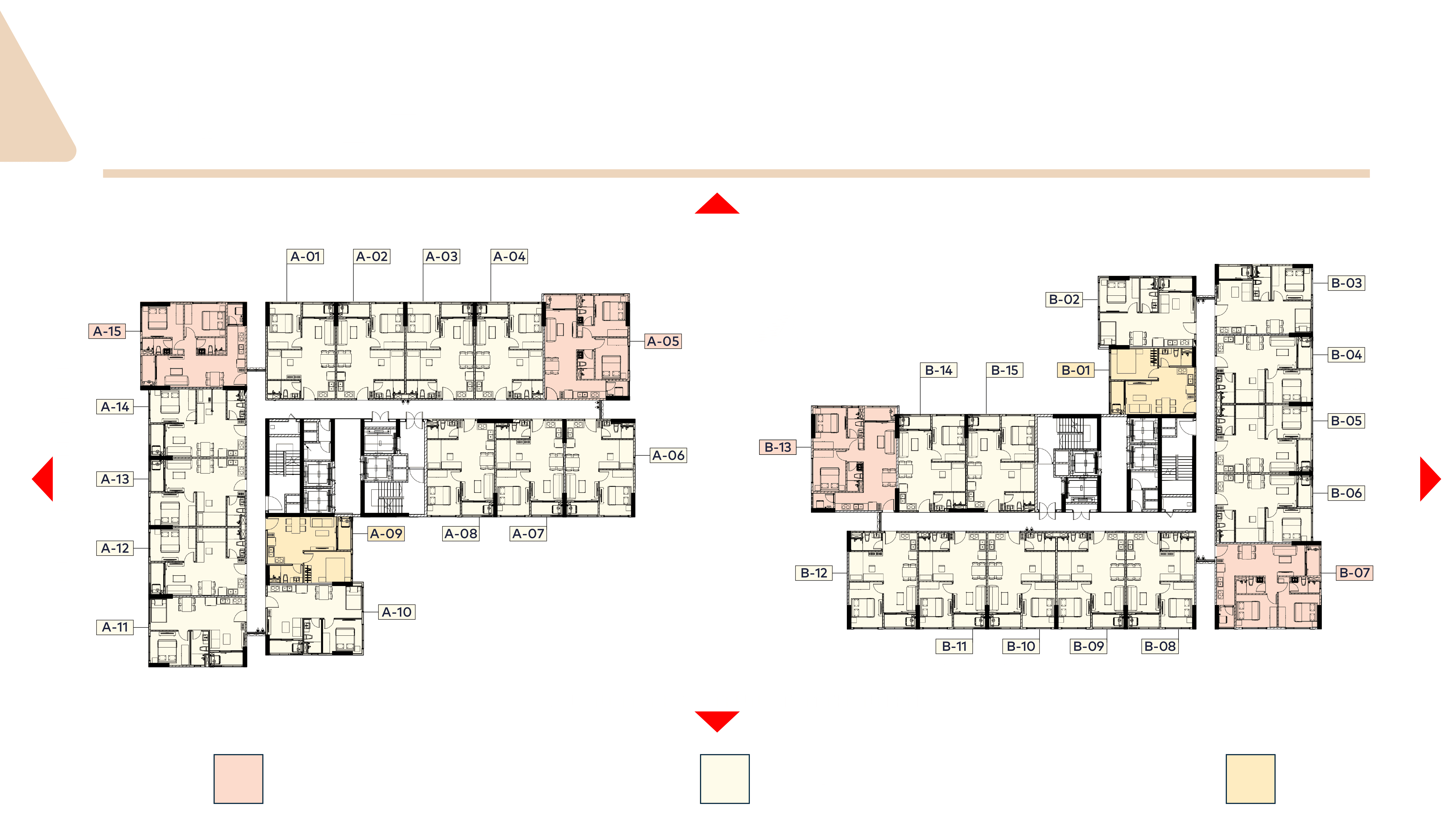 Mặt bằng tầng 3-7